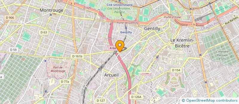 localisation de l'entreprise SYND COPROP 117 AV JEAN JAURES à ARCUEIL