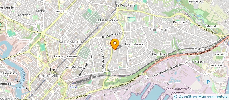localisation de l'entreprise SYND COPROP 12 ET 14 FORESTOU HUELLA à BREST