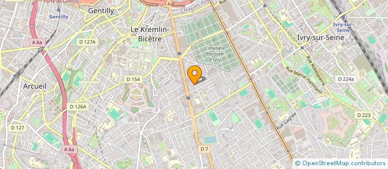 localisation de l'entreprise SYND COPROP 12 RUE PASTEUR à VILLEJUIF