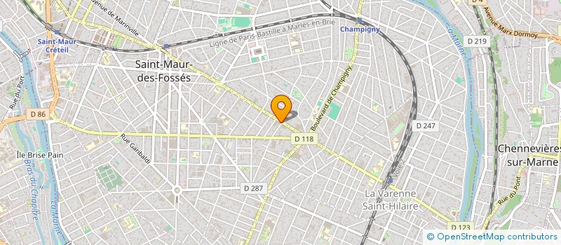 localisation de l'entreprise SYND COPROP 120 AV FOCH à SAINT-MAUR-DES-FOSSES