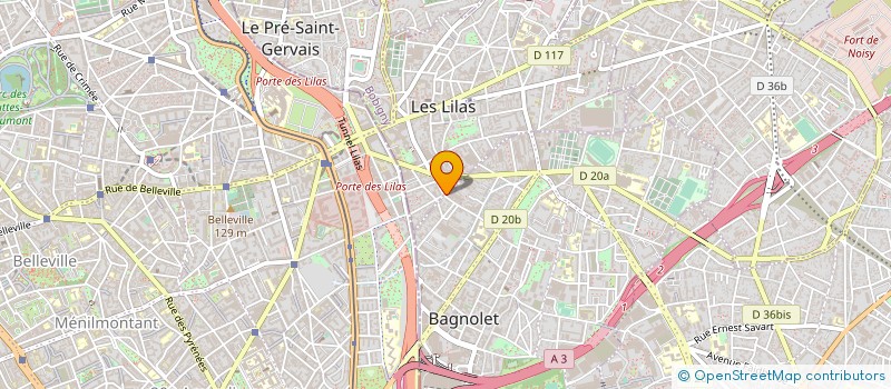 localisation de l'entreprise SYND COPROP 130 RUE DE NOISY LE SEC à BAGNOLET