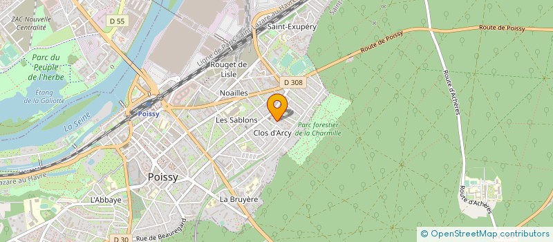 localisation de l'entreprise SYND COPROP 136 AV FOCH  POISSY