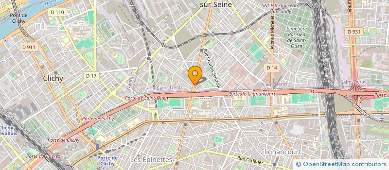 localisation de l'entreprise SYND COPROP 137 AV GABRIEL PERI ST OUEN à SAINT-OUEN-SUR-SEINE