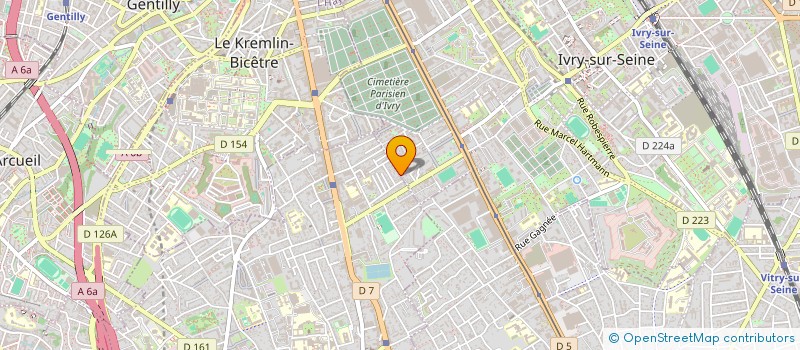 localisation de l'entreprise SYND COPROP 14 RUE VEROLLOT à IVRY-SUR-SEINE