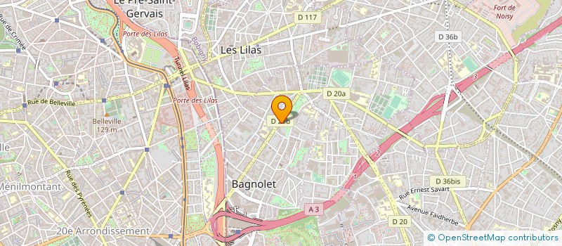 localisation de l'entreprise SYND COPROP 140 AV GAMBETTA à BAGNOLET