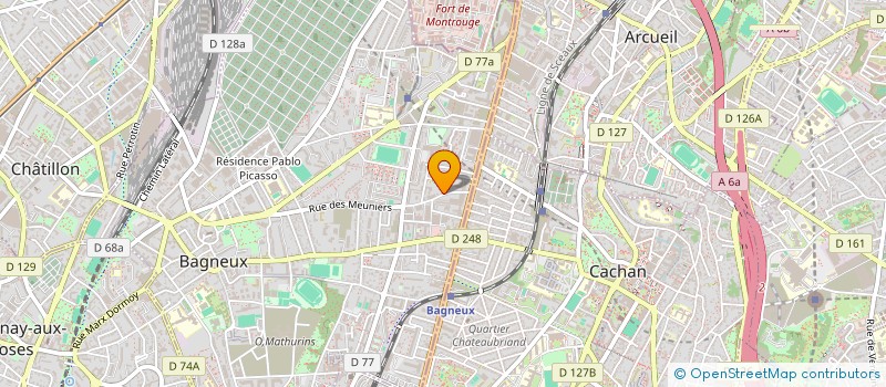 localisation de l'entreprise SYND COPROP 143 R DES MEUNIERS à BAGNEUX
