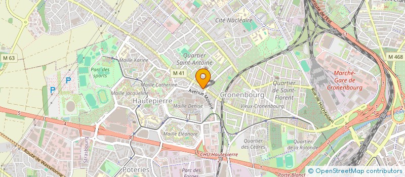 localisation de l'entreprise SYND COPROP 145 RTE D OBERHAUSBERGEN à STRASBOURG