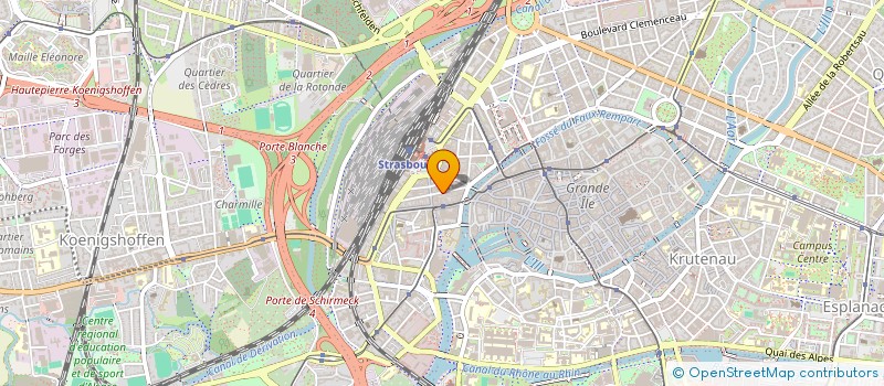 localisation de l'entreprise SYND COPROP 15 RUE DE LA COURSE à STRASBOURG