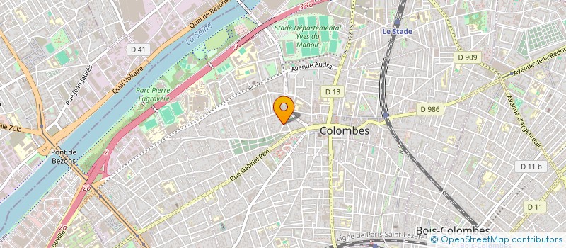 localisation de l'entreprise SYND COPROP 17 RUE AMPERE  COLOMBES
