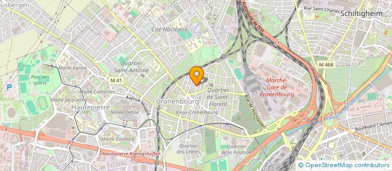 localisation de l'entreprise SYND COPROP 17 RUE DES ORMES à STRASBOURG