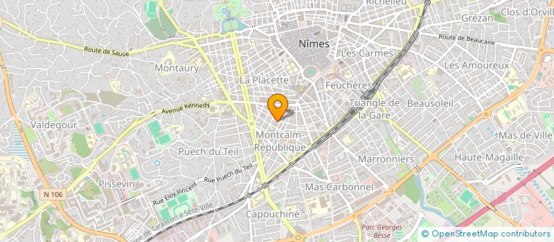 localisation de l'entreprise SYND COPROP 189 R C MARTEL  NIMES