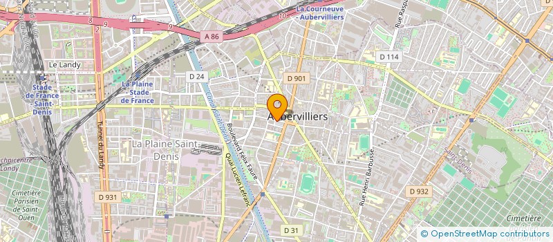 localisation de l'entreprise SYND COPROP 19 RUE FERRAGUS  AUBERVILLIERS