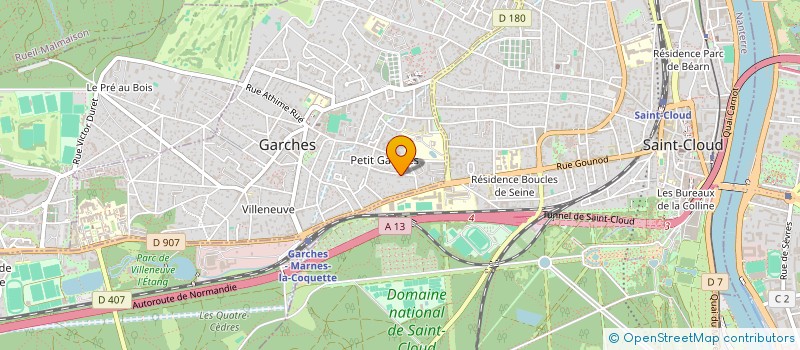 localisation de l'entreprise SYND COPROP 19 RUE JEAN MERMOZ à GARCHES