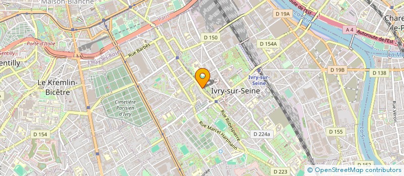 localisation de l'entreprise SYND COPROP 193 AV MAURICE THOREZ à IVRY-SUR-SEINE