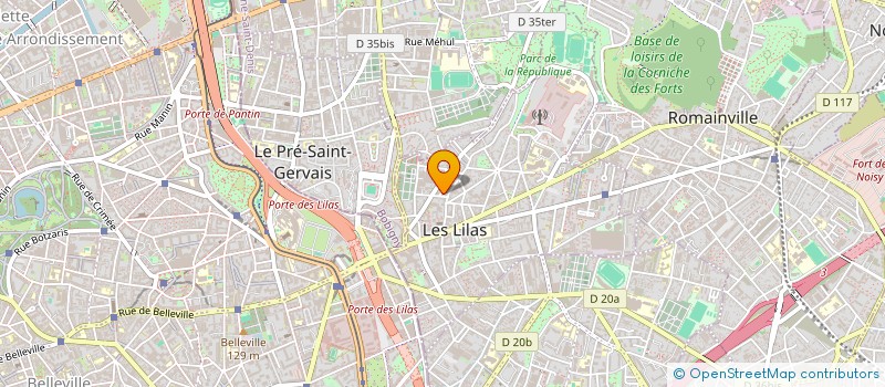 localisation de l'entreprise SYND COPROP 2 & 4 RUE DE LA PAIX à LES LILAS