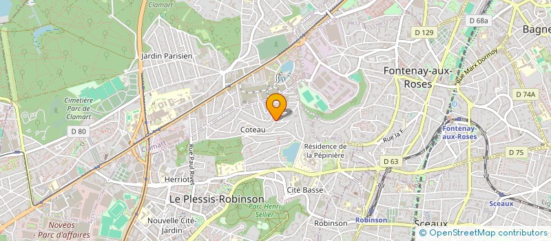 localisation de l'entreprise SYND COPROP 21 - 23 LES CERISIERS  LE PLESSIS-ROBINSON