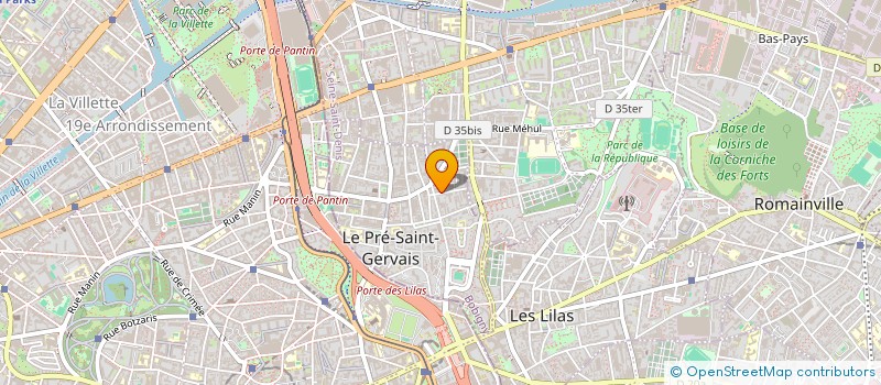 localisation de l'entreprise SYND COPROP 21 RUE LOUIS BLANC  LE PRE-SAINT-GERVAIS