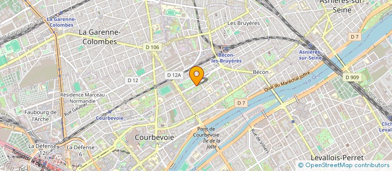 localisation de l'entreprise SYND COPROP 22 BD DE LA PAIX à COURBEVOIE