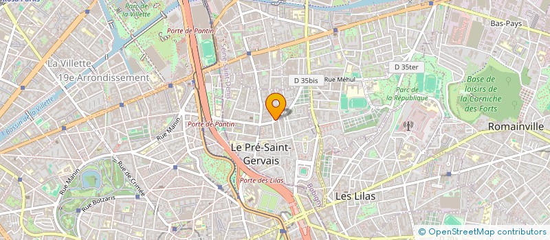 localisation de l'entreprise SYND COPROP 23 & 25 RUE GABRIEL à LE PRE-SAINT-GERVAIS
