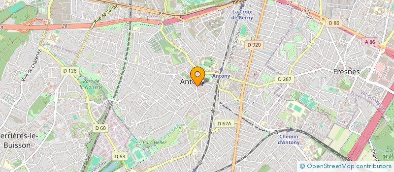 localisation de l'entreprise SYND COPROP 23 A 27 RUE DE L EGLISE à ANTONY