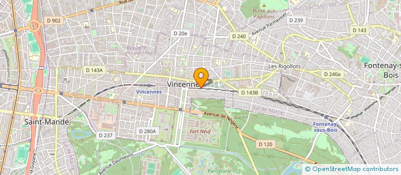localisation de l'entreprise SYND COPROP 23 AV GABRIEL PERI à VINCENNES