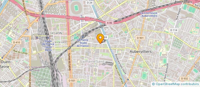 localisation de l'entreprise SYND COPROP 23 RUE GAETAN LAMY  AUBERVILLIERS