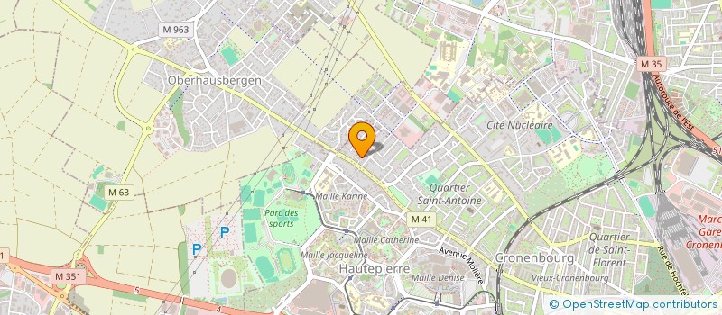localisation de l'entreprise SYND COPROP 230 A 234 ROUTE D'OBER à STRASBOURG