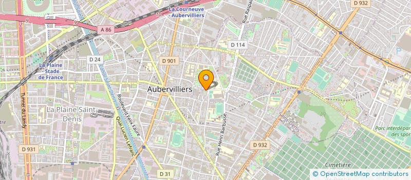 localisation de l'entreprise SYND COPROP 24 & 26 RUE RECHOSSIERE  AUBERVILLIERS