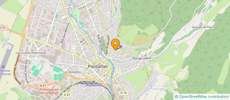 localisation de l'entreprise SYND COPROP 24 RUE DE BESANCON  PONTARLIER