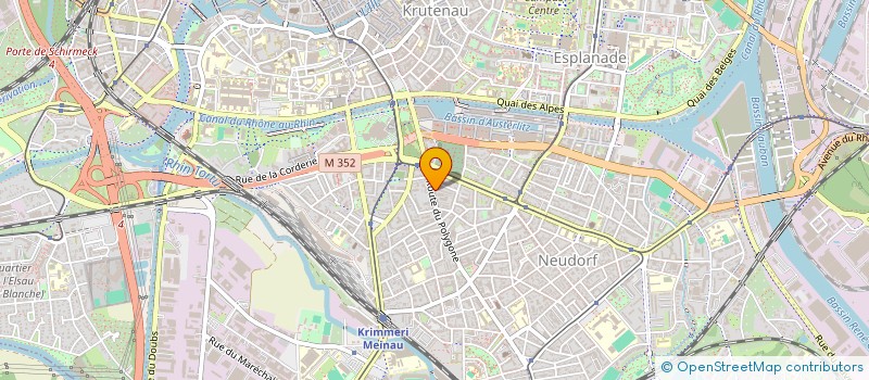 localisation de l'entreprise SYND COPROP 25 RTE DU POLYGONE  STRASBOURG