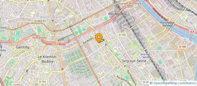 localisation de l'entreprise SYND COPROP 25 RUE BAUDIN à IVRY-SUR-SEINE