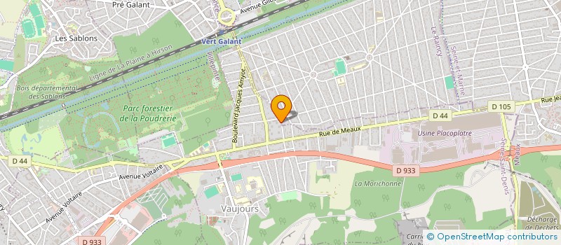 localisation de l'entreprise SYND.COPROP 28 32 RUE ILE DE FRANCE  VAUJOURS