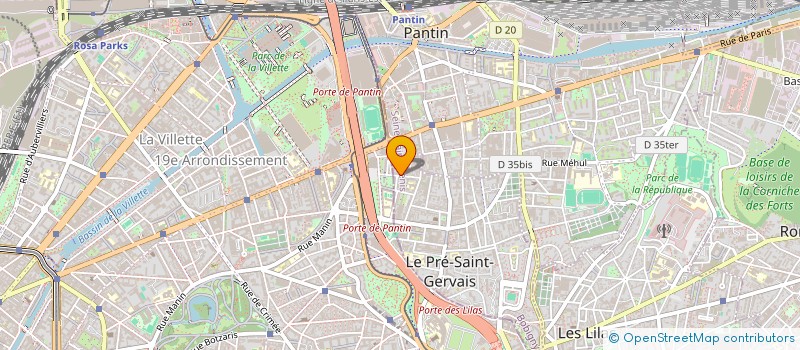 localisation de l'entreprise SYND COPROP 28 RUE BERANGER à LE PRE-SAINT-GERVAIS