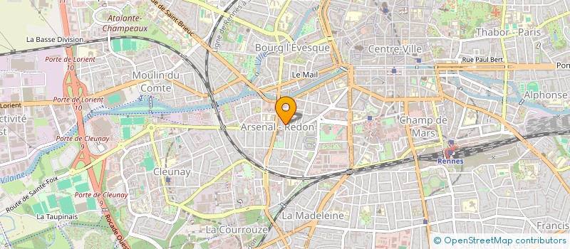 localisation de l'entreprise SYND COPROP 28 RUE SURCOUF  RENNES