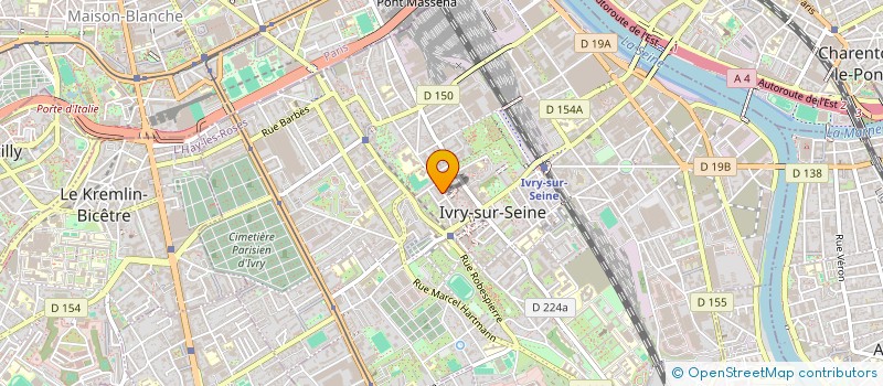 localisation de l'entreprise SYND COPROP 29 RUE GABRIEL PERI à IVRY-SUR-SEINE