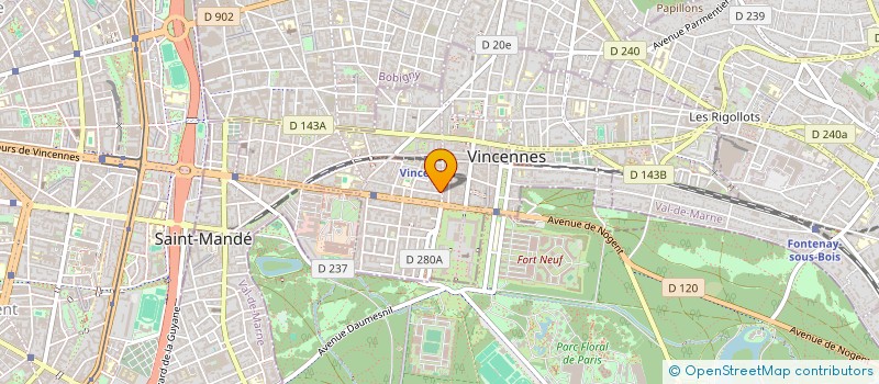 localisation de l'entreprise SYND COPROP 2BIS RUE JEAN MOULIN à VINCENNES
