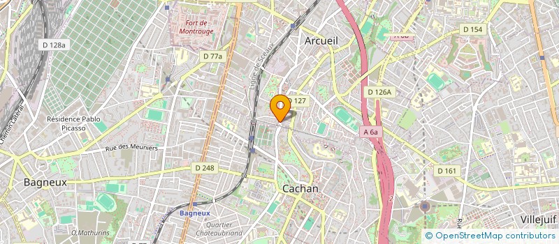 localisation de l'entreprise SYND COPROP 3 A 5 RUE EMILE RASPAIL à ARCUEIL