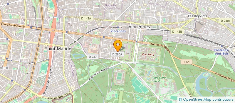 localisation de l'entreprise SYND COPROP 32 AV DU GAL DE GAULLE à VINCENNES