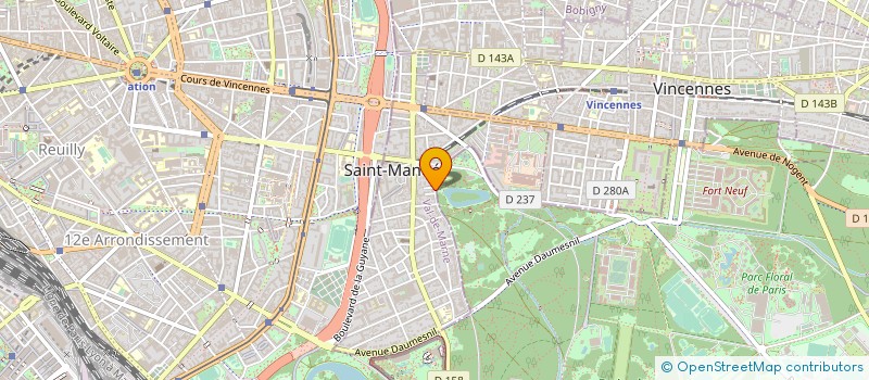 localisation de l'entreprise SYND COPROP 34TER & 36 CHS DE L'ETANG à SAINT-MANDE