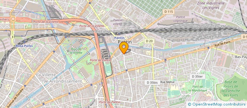 localisation de l'entreprise SYND COPROP 36 BIS RUE HOCHE  PANTIN