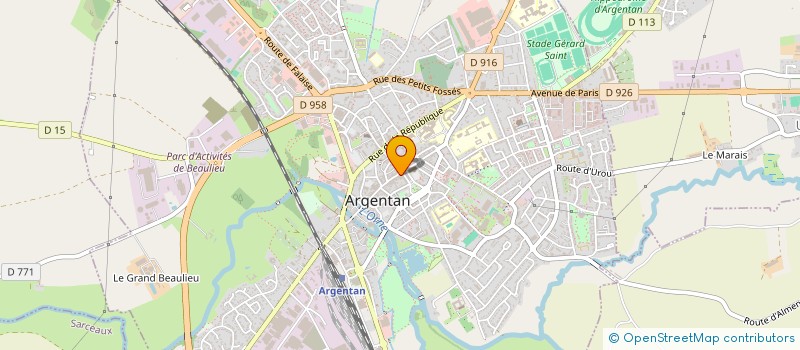 localisation de l'entreprise SYND COPROP 36 PL HENRI IV à ARGENTAN