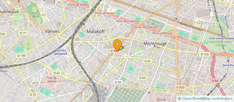 localisation de l'entreprise SYND COPROP 36 R CAMILLE PELLETAN  MONTROUGE