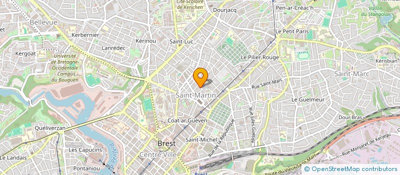 localisation de l'entreprise SYND COPROP 38 R BUGEAUD à BREST