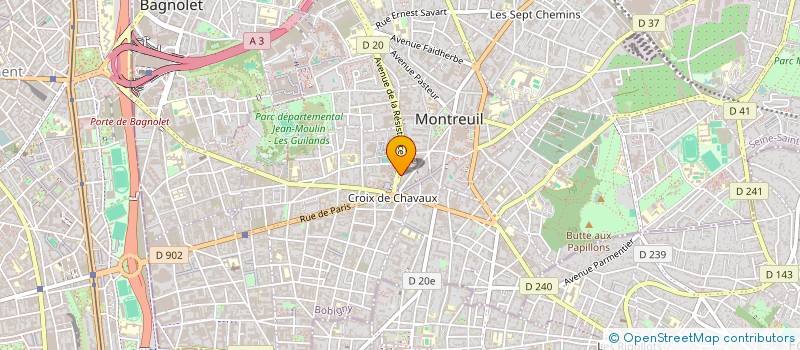 localisation de l'entreprise SYND COPROP  MONTREUIL