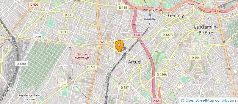 localisation de l'entreprise SYND COPROP 40 AV LAPLACE à ARCUEIL