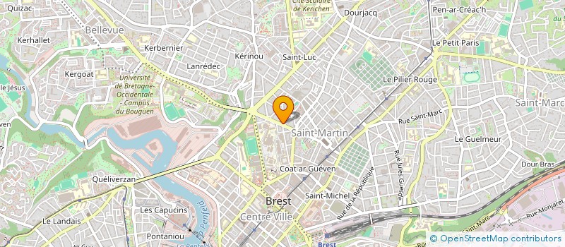 localisation de l'entreprise SYND COPROP 45 R FELIX LE DANTEC à BREST