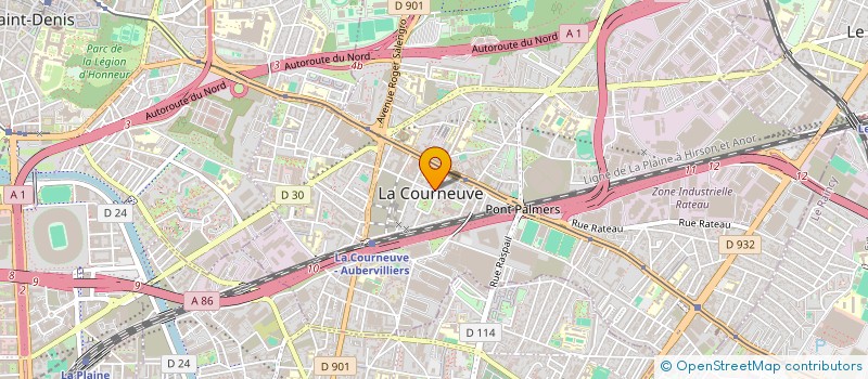 localisation de l'entreprise SYND COPROP 48 & 50 AV REPUBLIQUE à LA COURNEUVE