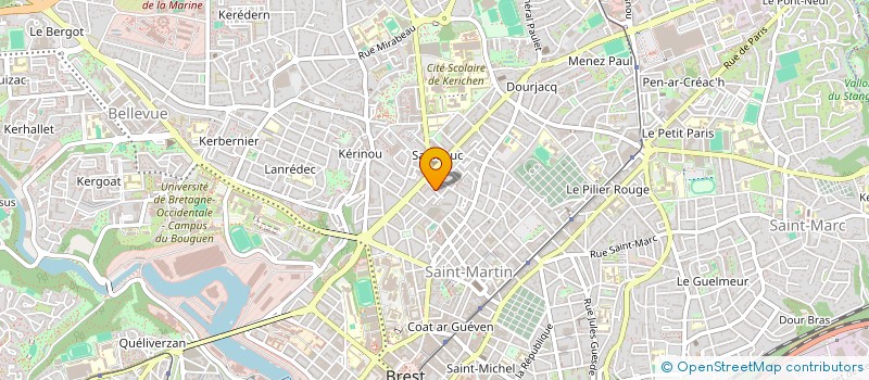 localisation de l'entreprise SYND COPROP 5 R JOACHIM DU BELLAY  BREST