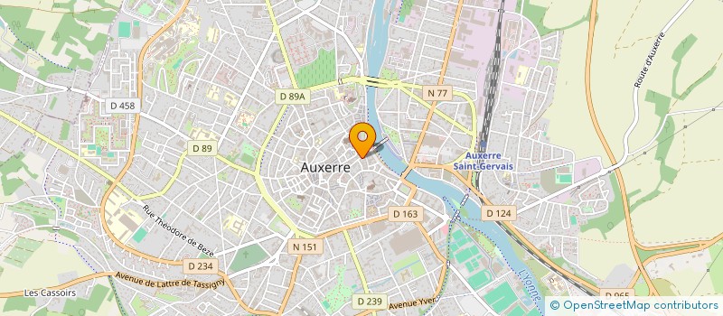 localisation de l'entreprise SYND COPROP 54 RUE SOUS MURS à AUXERRE