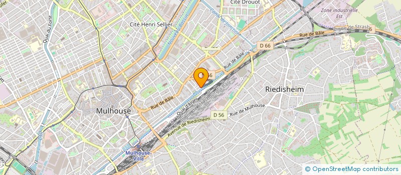 localisation de l'entreprise SYND COPROP 56 QUAI D ALMA  MULHOUSE